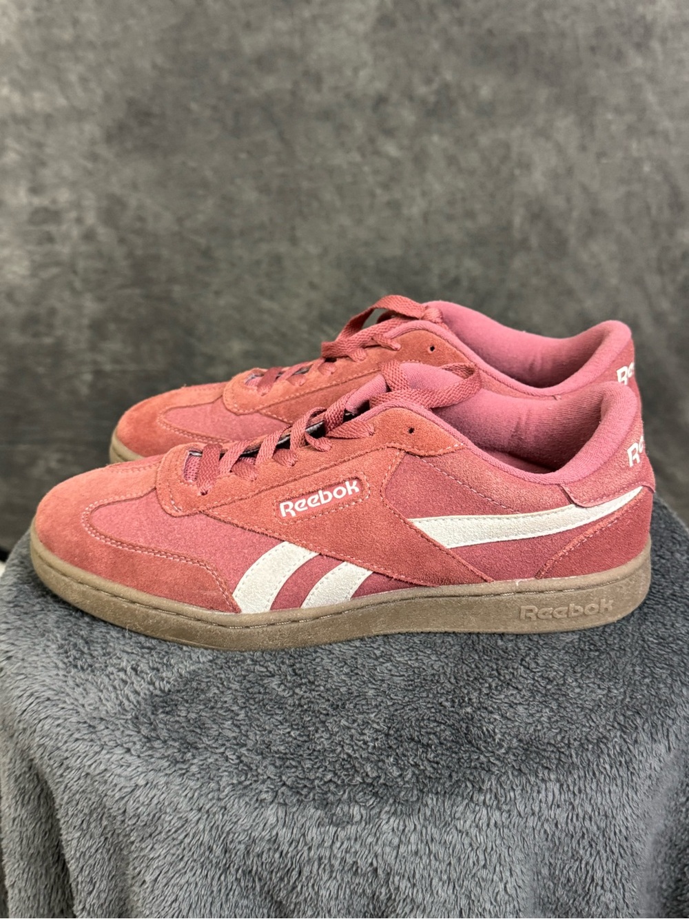 Reebok Club C Grounds Pink Suede Gum Sole Sneakers Women’s Size 8.5 - Picture 7 of 10